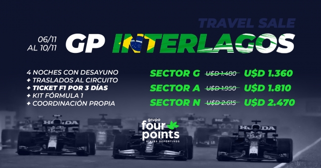 GP Brasil - Interlagos Travel Sale! 